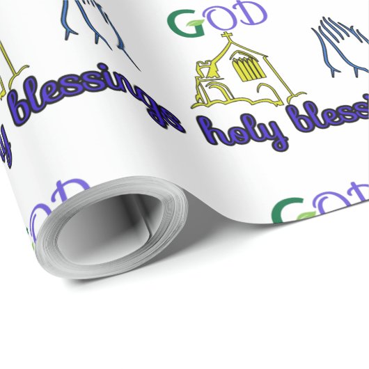 Heiliger Segen Geschenkpapier (Rolleneckpunkt)