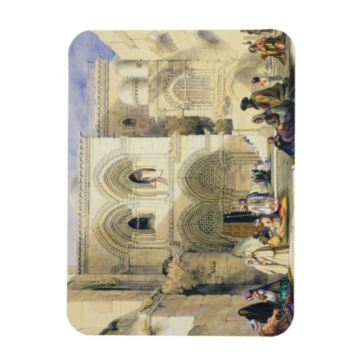 Heiliger Sepulcher in Jerusalem (Farbe litho) Magnet (Vertikal)