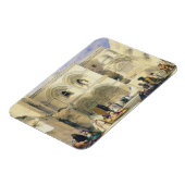 Heiliger Sepulcher in Jerusalem (Farbe litho) Magnet (Linke Seite)