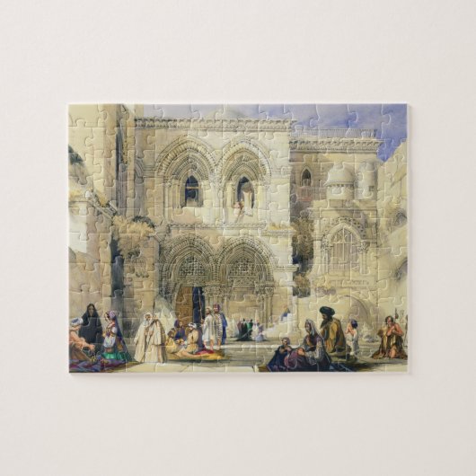 Heiliger Sepulchre, in Jerusalem (Farbelitho) Puzzle (Horizontal)