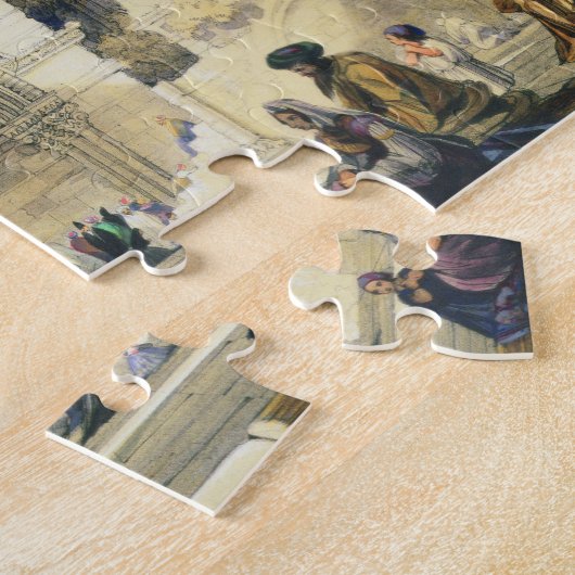 Heiliger Sepulchre, in Jerusalem (Farbelitho) Puzzle (Seite)