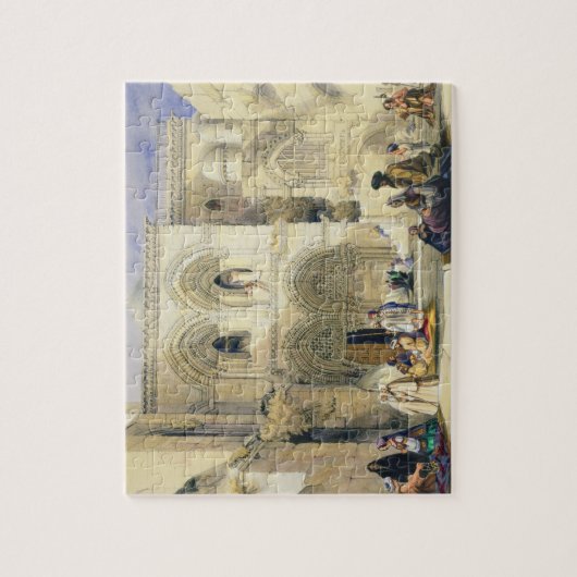Heiliger Sepulchre, in Jerusalem (Farbelitho) Puzzle (Vertikal)