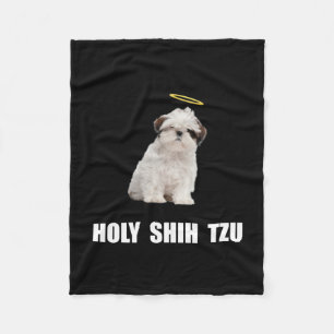 Heiliger Shih Tzu Fleecedecke