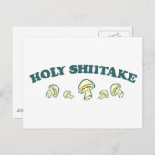 Heiliger Shiitake Postkarte (Vorne/Hinten)