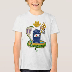 Heiliger Shivlingam – Göttliches Mahadev Spiritual Tri-Blend Shirt