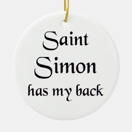 Heiliger Simon Kaffeetasse Keramik Ornament (Vorne)