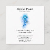 *~* Heiliger Stammesschamanischer Traumfänger Quadratische Visitenkarte (Rückseite)