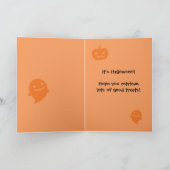 Heiliger Stein! Es ist Halloween! Goldene Retrieve Karte (Innenseite)