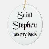 Heiliger Stephan Keramik Ornament (Links)