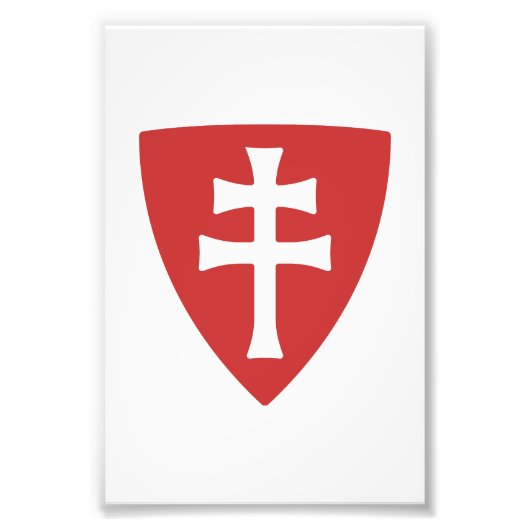 Heiliger Stephan ungarisches Kreuzsymbol Fotodruck (Vorne)