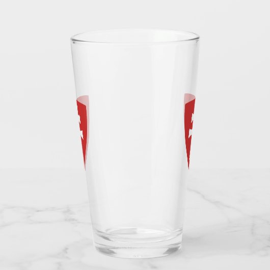 Heiliger Stephan ungarisches Kreuzsymbol Glas (Links)