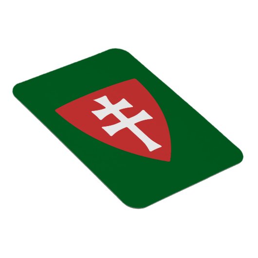 Heiliger Stephan ungarisches Kreuzsymbol Magnet (Rechte Seite)