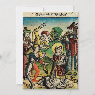 Heiliger Stephanus der Protomärtyrer, feine Kunst- Dankeskarte