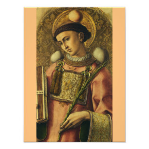 Heiliger Stephanus der Protomärtyrer, feine Kunst- Fotodruck
