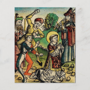 Heiliger Stephanus der Protomärtyrer Feine Kunst I Flyer
