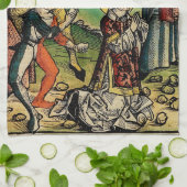 Heiliger Stephanus der Protomärtyrer Feine Kunst-I Geschirrtuch (Gefaltet)