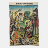 Heiliger Stephanus der Protomärtyrer Feine Kunst-I Geschirrtuch (Vertikal)