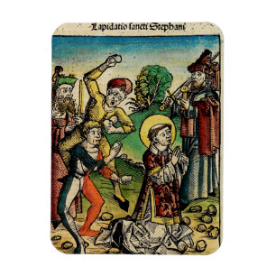 Heiliger Stephanus der Protomärtyrer Feine Kunst-I Magnet