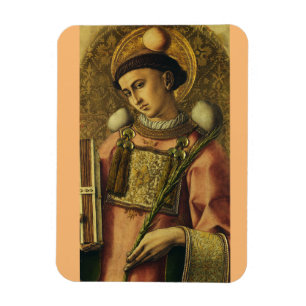 Heiliger Stephanus der Protomärtyrer Feine Kunst I Magnet