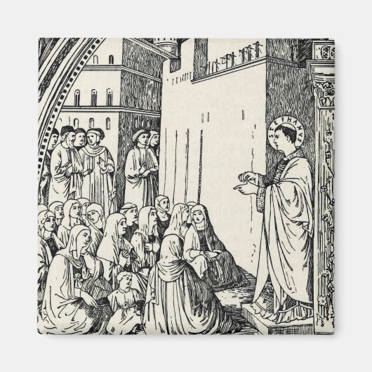 Heiliger Stephanus der Protomärtyrer Feine Kunst-I Magnet (Vorne)