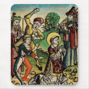 Heiliger Stephanus der Protomärtyrer Feine Kunst I Mousepad