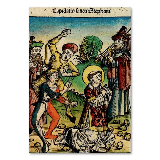 Heiliger Stephanus der Protomärtyrer Feine Kunst I Tischnummer (Vorderseite)