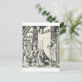 Heiliger Stephanus der Protomärtyrer, feine Kunst- Postkarte (Stehend Vorderseite)