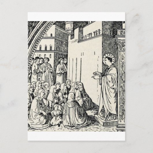 Heiliger Stephanus der Protomärtyrer, feine Kunst- Postkarte (Vorderseite)