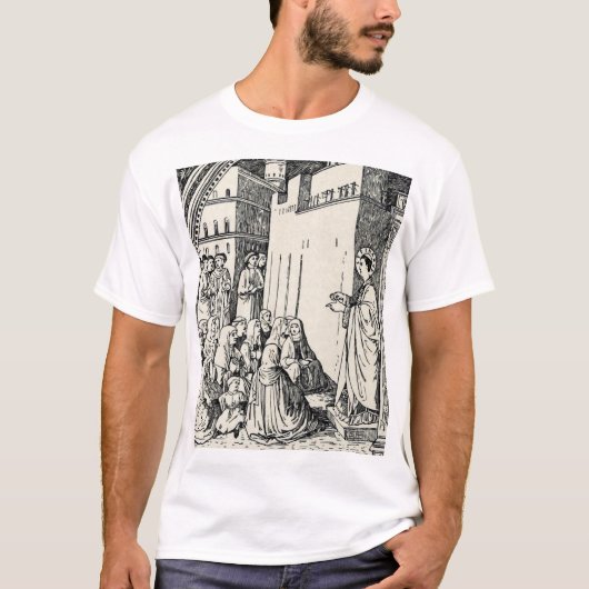 Heiliger Stephanus der Protomärtyrer, feine Kunst- T-Shirt (Vorderseite)