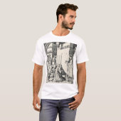 Heiliger Stephanus der Protomärtyrer, feine Kunst- T-Shirt (Vorne ganz)