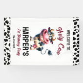Heiliger Strohsack! 1. Geburtstag | Bauernhof-Tier Banner (Horizontal)