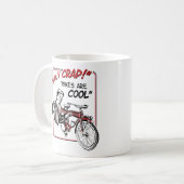Heiliger Strohsack! Fahrräder sind cool! Kaffeetasse (Vorderseite Links)