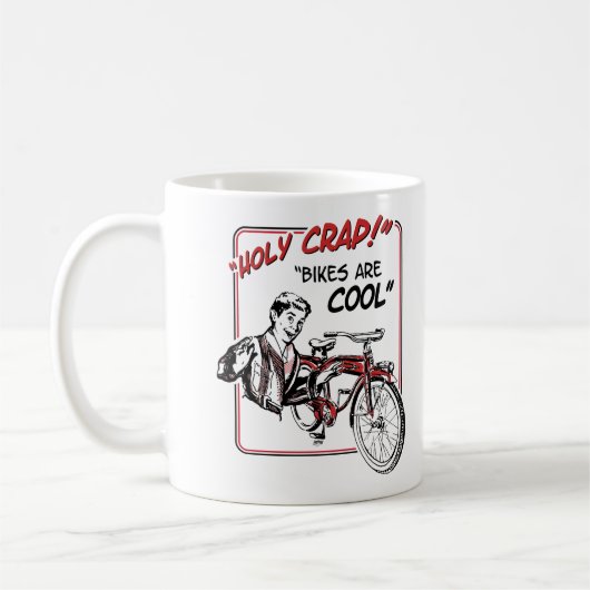 Heiliger Strohsack! Fahrräder sind cool! Kaffeetasse (Links)