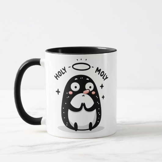 Heiliger Strohsack Süße betende Maulwurf-Tasse – L Tasse (Links)