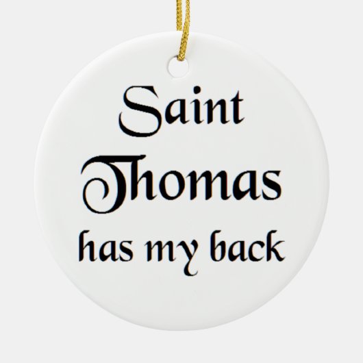 Heiliger Thomas Kaffeetasse Keramik Ornament (Vorne)