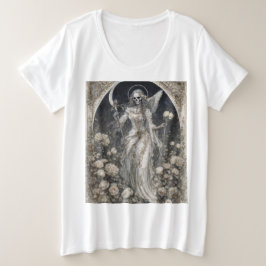 Heiliger Tod Santa Muerte Große Größe T-Shirt