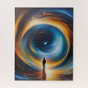 Heiliger unbekannter Mensch in den Vortex Puzzle