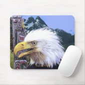 Heiliger Voice Bald Adler & Totem Pole Maus Pad Mousepad (Mit Mouse)