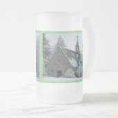 Heiliger Winter Mattglas Bierglas (VorderseiteRechts)