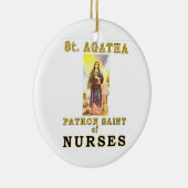 HEILIGES AGATHA KERAMIK ORNAMENT (Rechts)