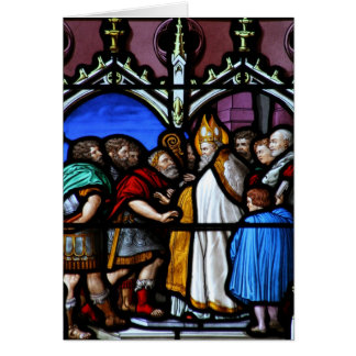 Heiliges Ambrose konfrontiert Kaiser Theodosius