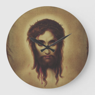 Heiliges Antlitz Jesu Große Wanduhr