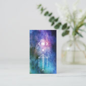 *~* heiliges Aquarellaztekischer Stammes- Shaman Visitenkarte (Stehend Vorderseite)