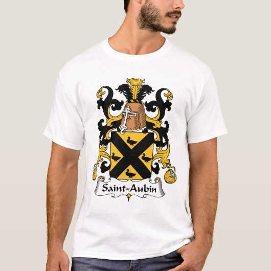 Heiliges-Aubin Familienwappen T-Shirt (Vorderseite)
