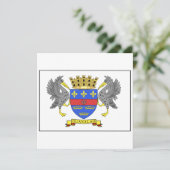 Heiliges Barthelemy Flagge Einladung (Stehend Vorderseite)