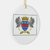 Heiliges Barthelemy Flagge Keramik Ornament (Rechts)
