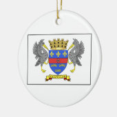 Heiliges Barthelemy Flagge Keramik Ornament (Links)