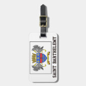 Heiliges Barthelemy Gepäckanhänger (Vorderseite vertikal)