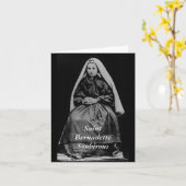 Heiliges Bernadette Soubirous Karte (Gelbe Blume)