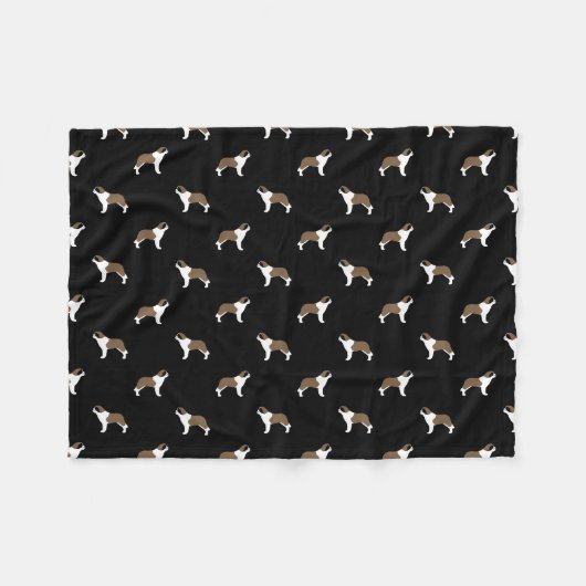 Heiliges Bernards Muster Fleecedecke (Vorderseite (Horizontal))